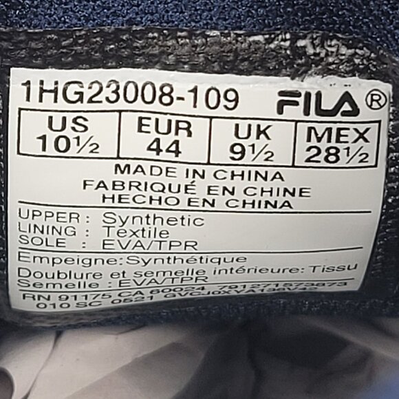 Fila Memory Go The Distance Men's White Sneakers 1GH23008-109 US Size 10.5 NWOT - Picture 8 of 8